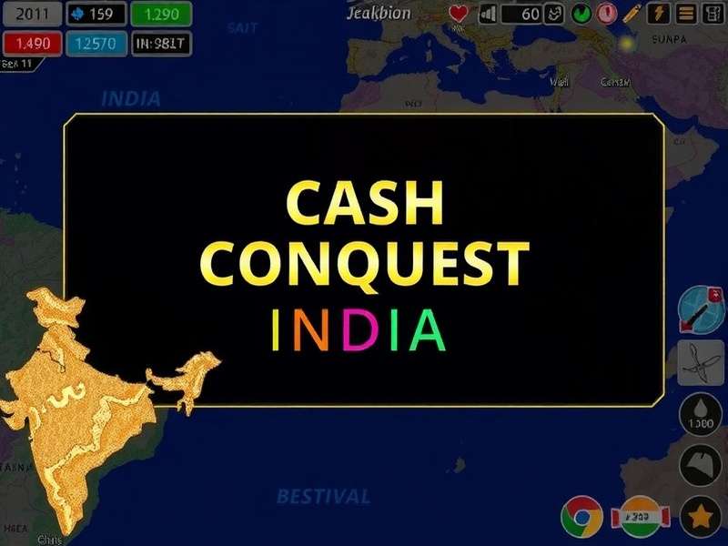 Cash Conquest India Gameplay Interface Cash Conquest India Gameplay Screen
